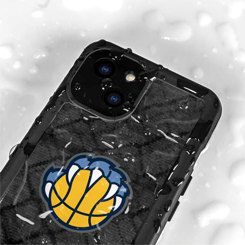 NBA Memphis Grizzlies Dark Rust iPhone 15 Waterproof Case